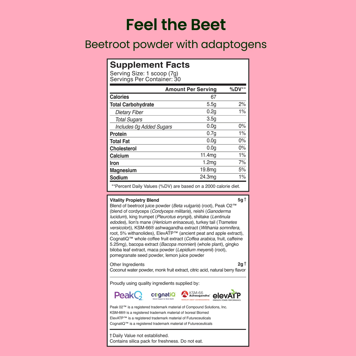 Feel the Beet: Beetroot powder with adaptogens